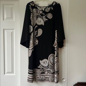 Paisley print dress by Dana Buchman